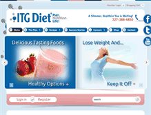 Tablet Screenshot of itgdiet.com